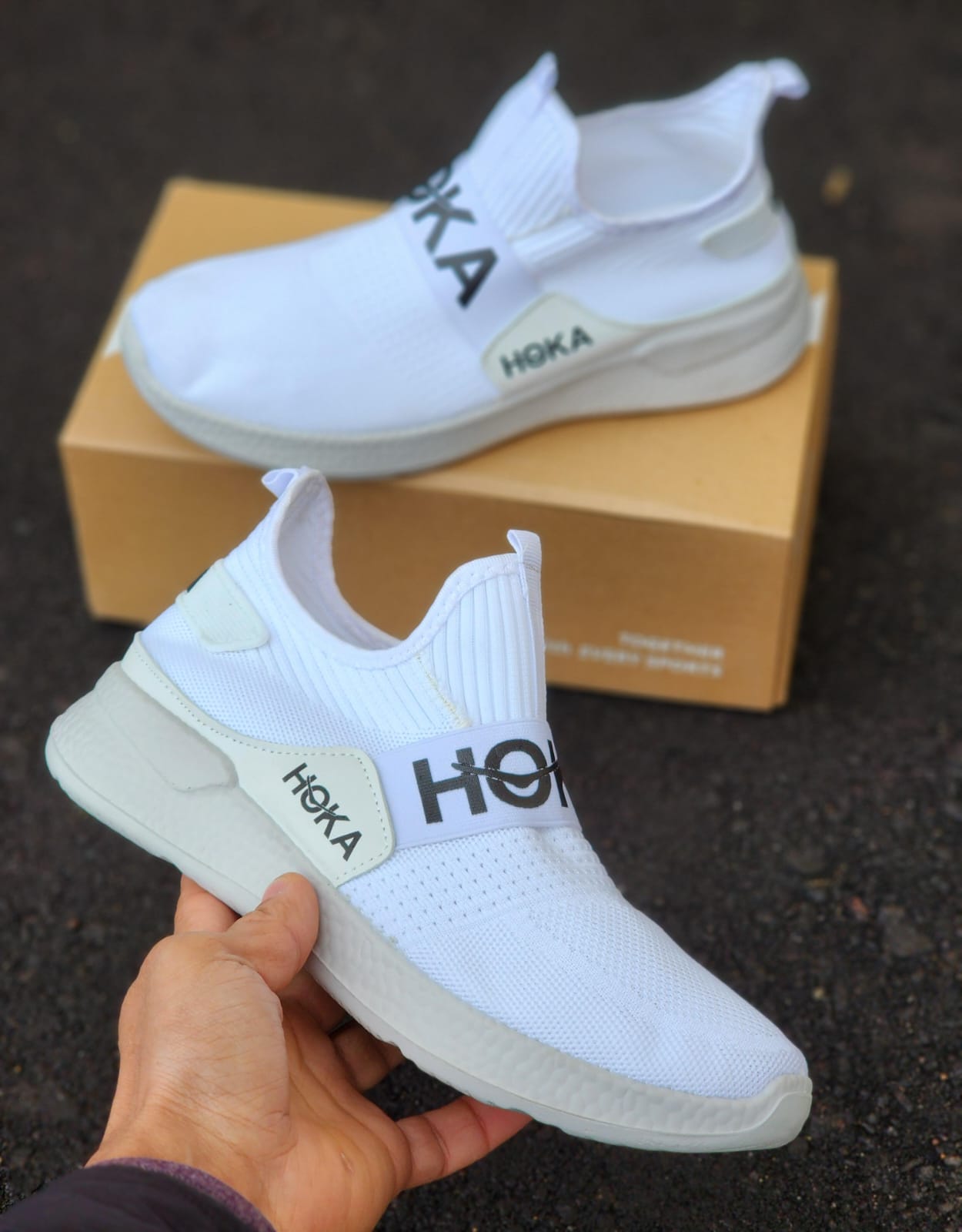 фото Мужские летние кроссовки Hoka 197099 оптом на лето для мужчин