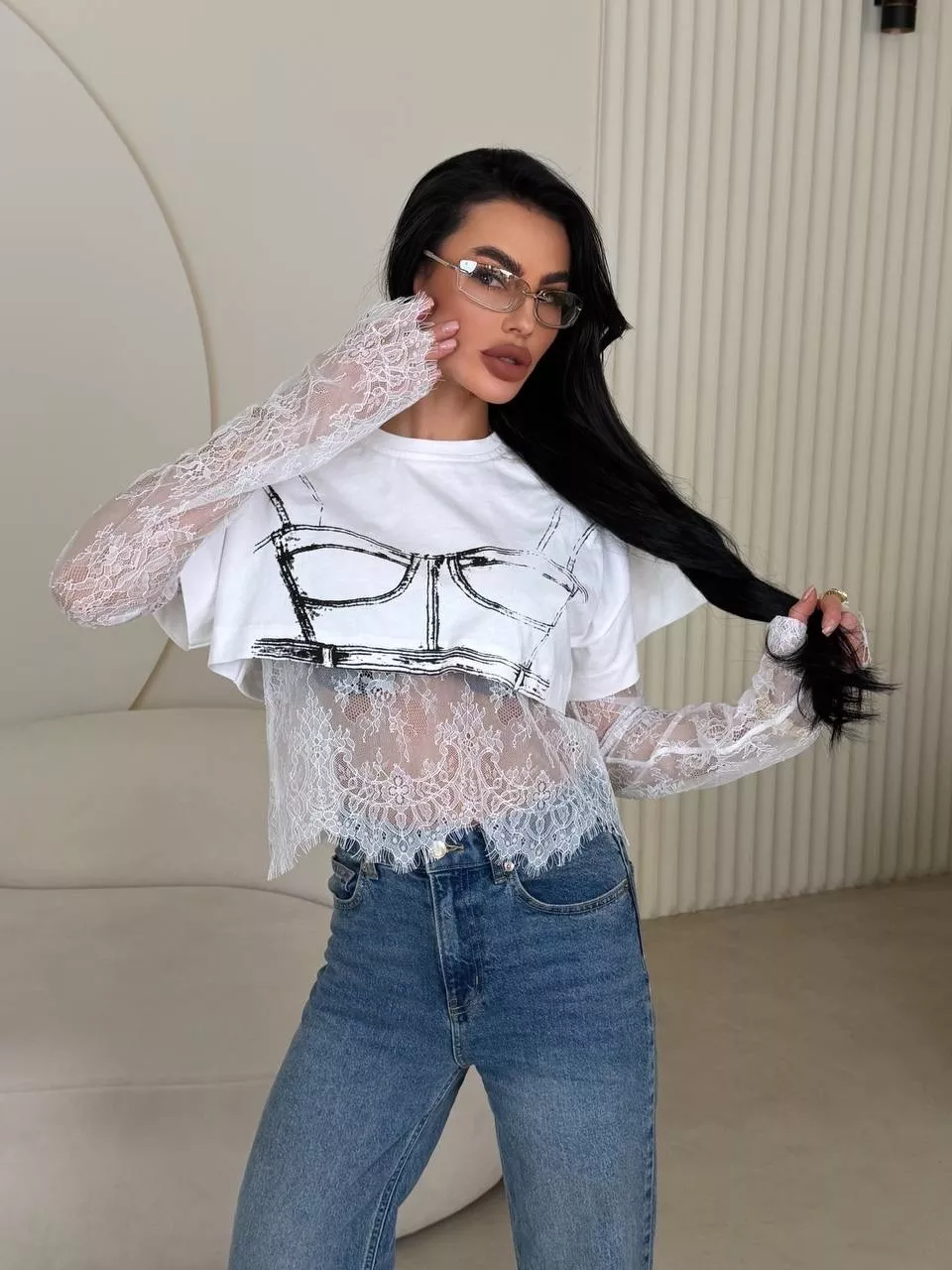 картинка Комплект футболка с лонгсливом от магазина Одежда+