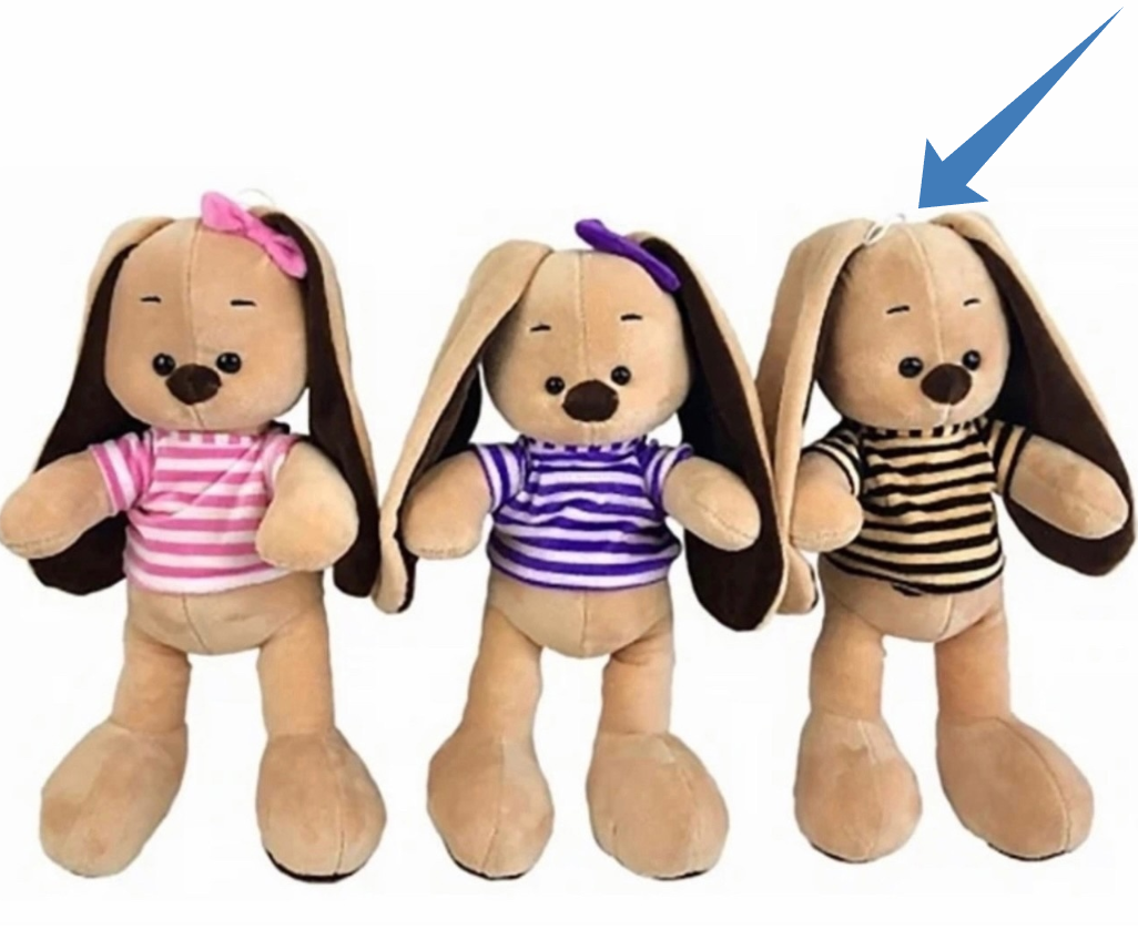 картинка Игрушка Зайка в свитере 28см от магазина Одежда+