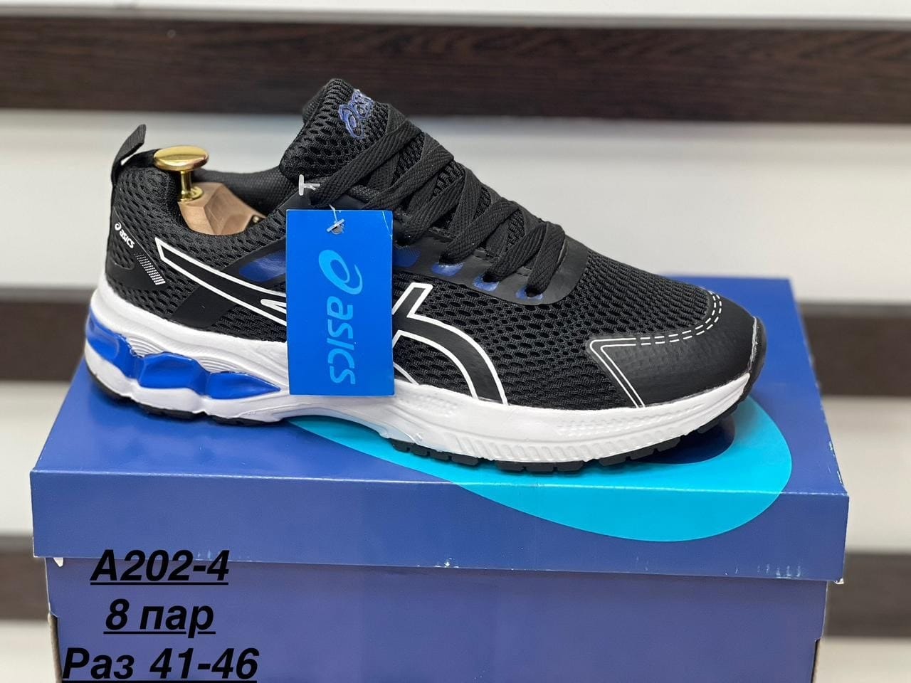 фото мужские черные кроссовки asics 398120 оптом