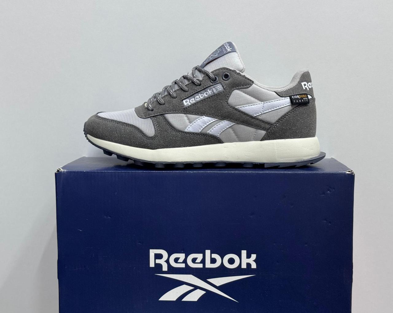 фото Мужские серые кроссовки Reebok 161414 оптом на лето для мужчин