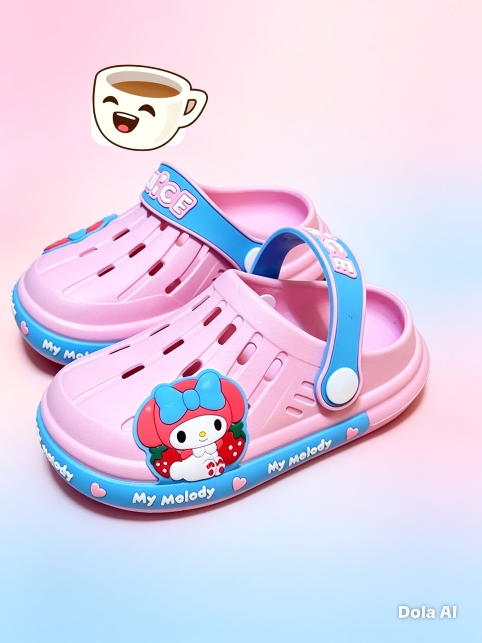 картинка Детские летние шлепанцы для девочек с принтом 932091 от магазина Одежда+