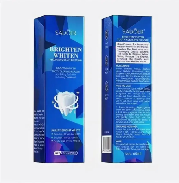 картинка Мус отбеливающий для зубов 60 мл от магазина Одежда+