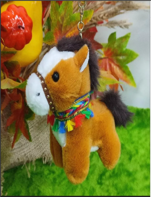 картинка Мягкая игрушка брелок "Лошадь" символ года 12 см от магазина Одежда+