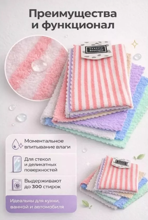 картинка Салфетки для кухни набор 5 шт от магазина Одежда+