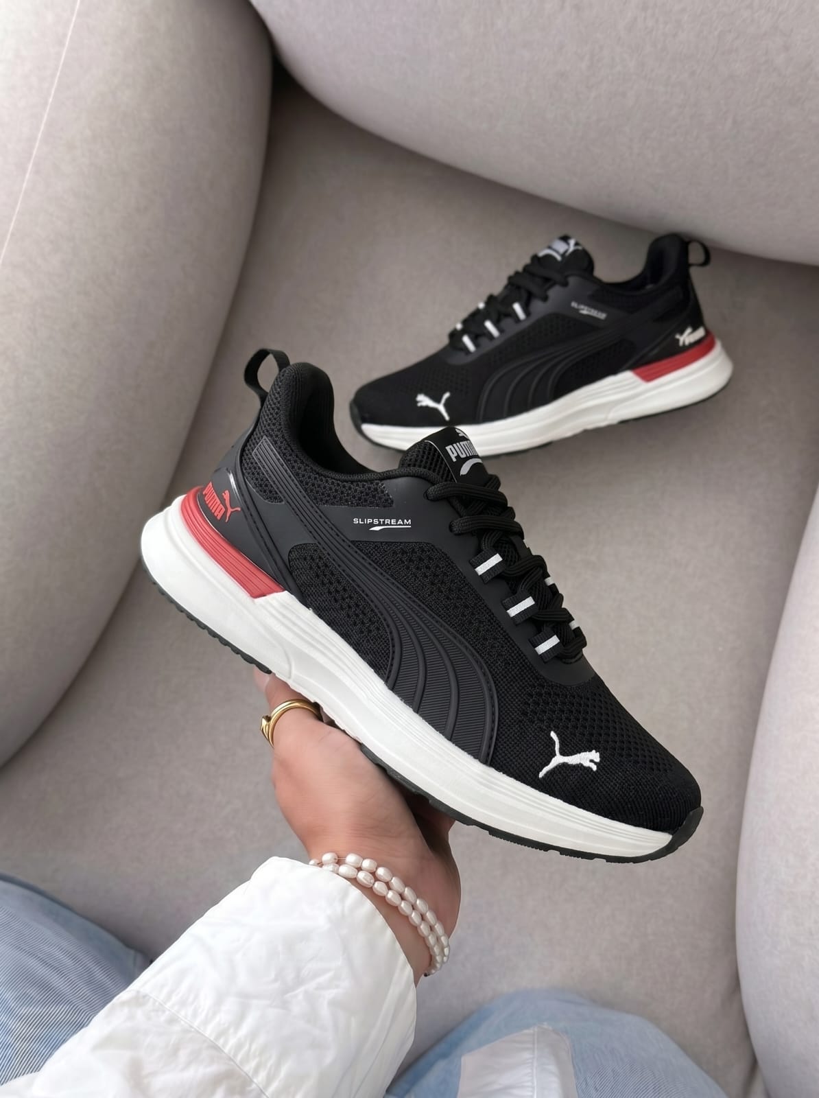 фото женские белые кроссовки puma 179203 оптом