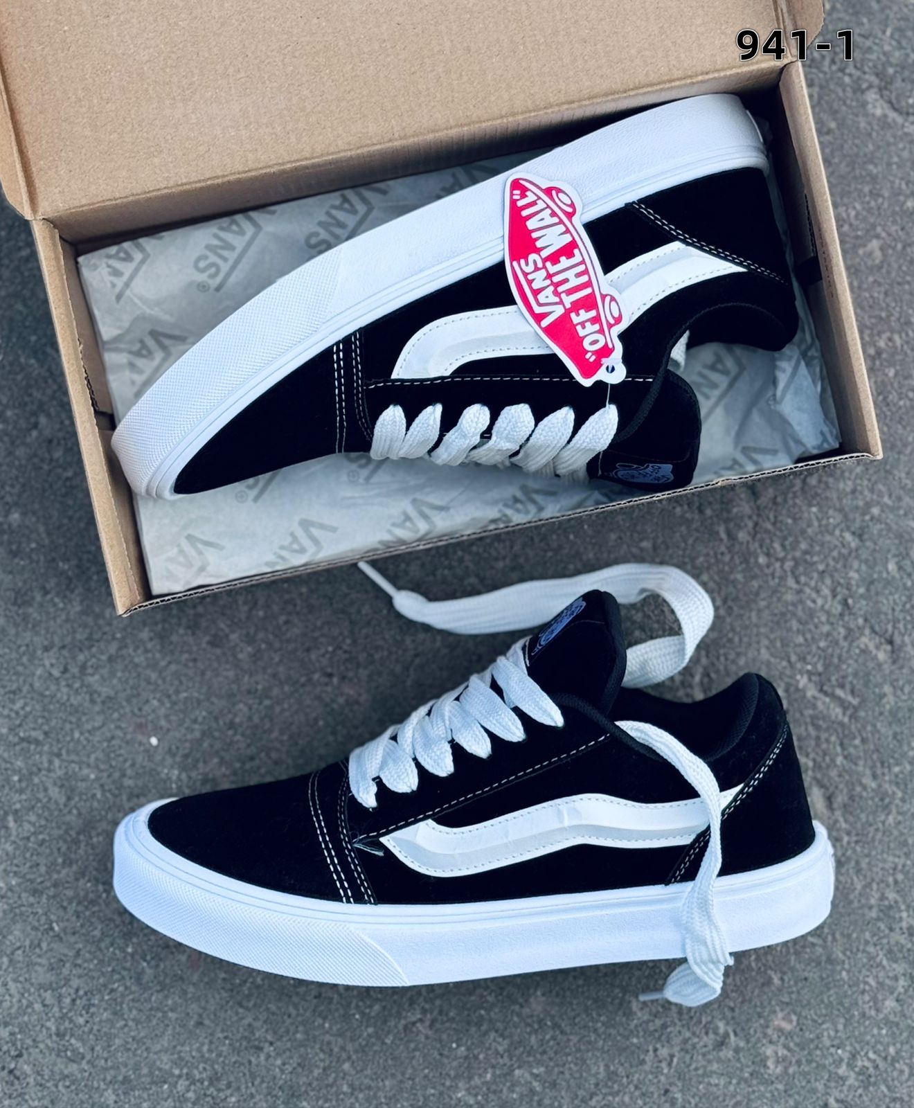 фото мужские черные кроссовки vans 524654 оптом
