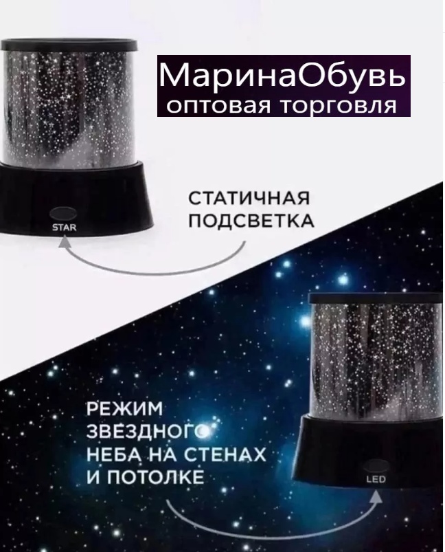 картинка Ночник проектор звездного неба от магазина Одежда+