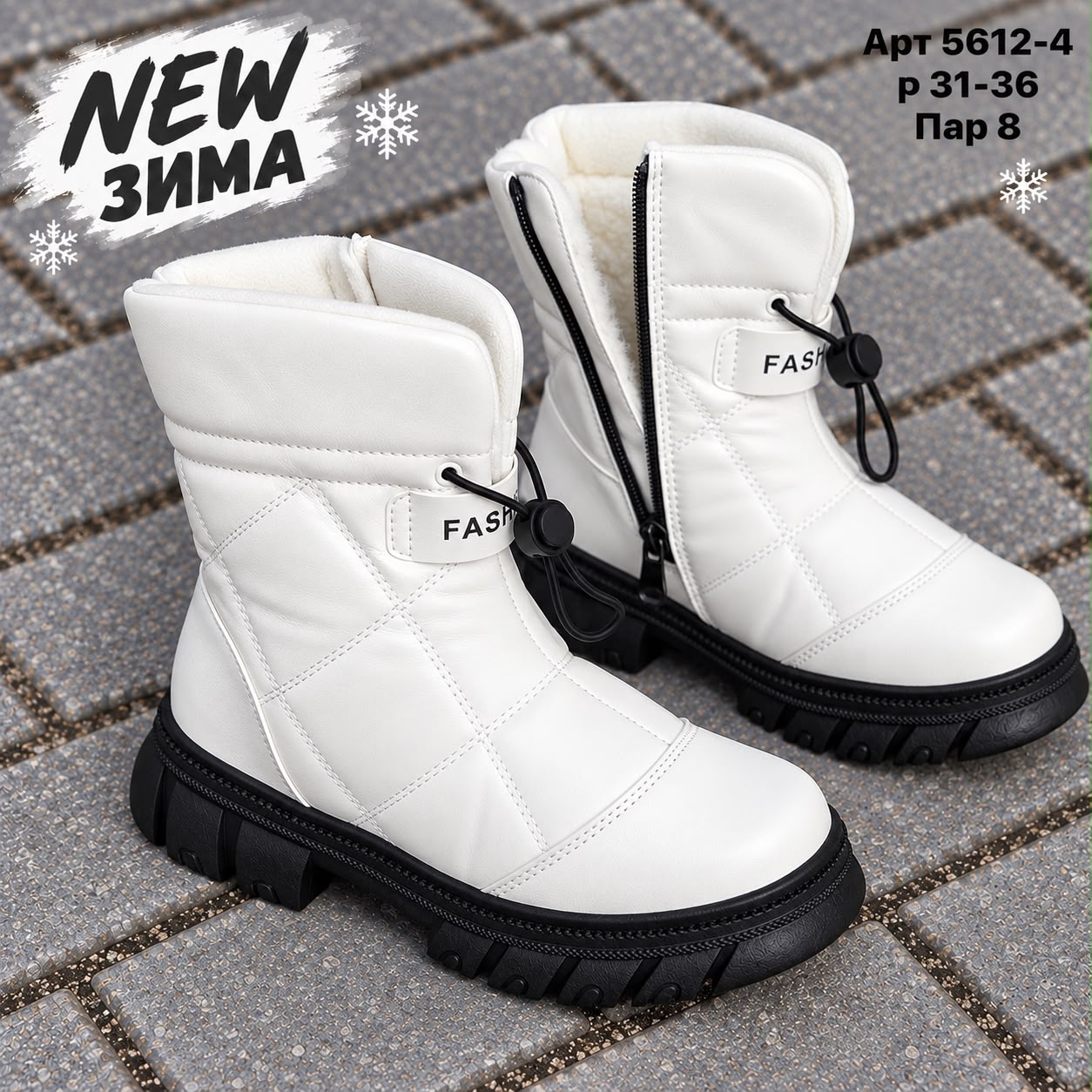фото женские зимние ботинки с мехом 423541 оптом от производителя