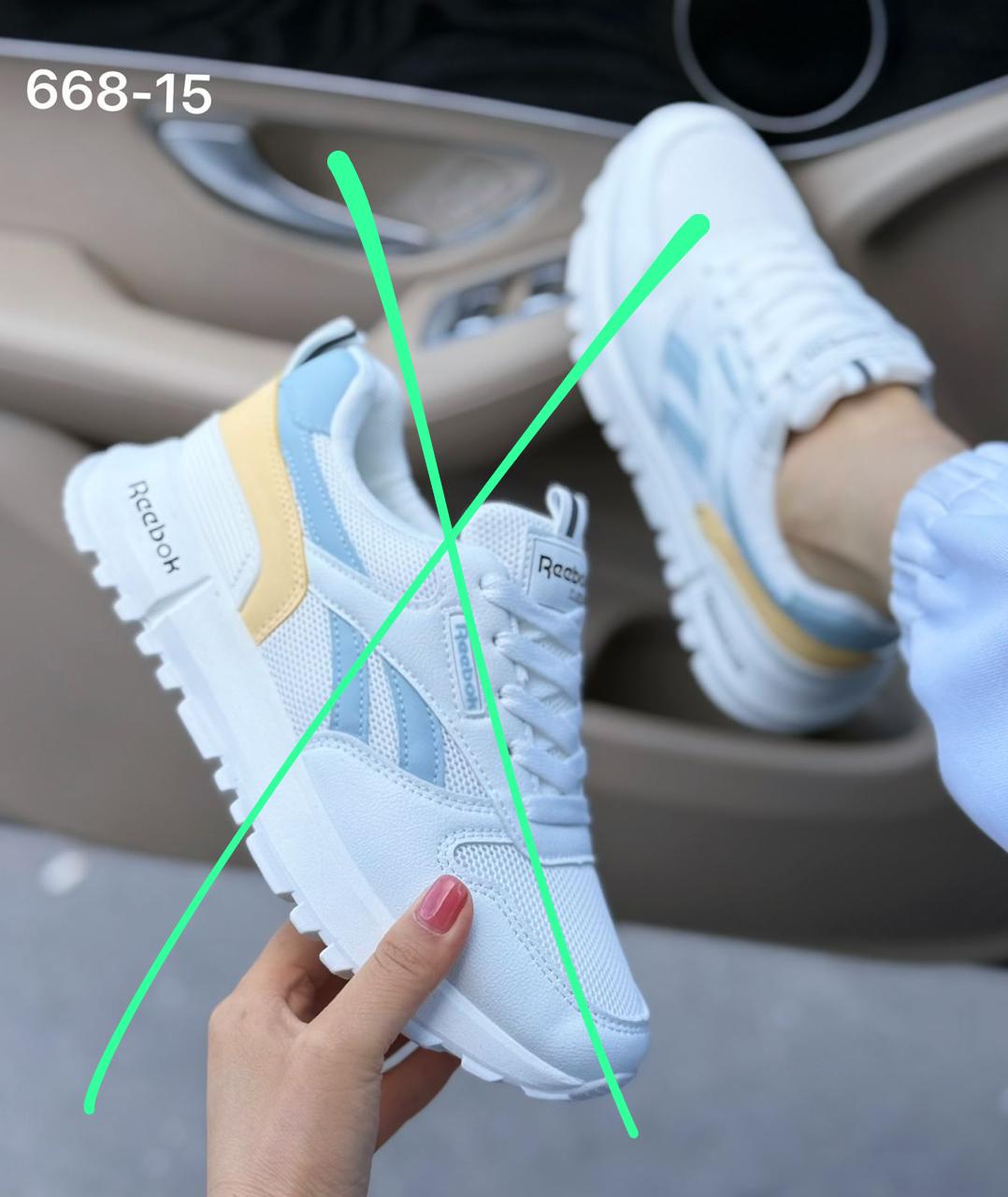 фото женские белые кроссовки reebok 318182 оптом