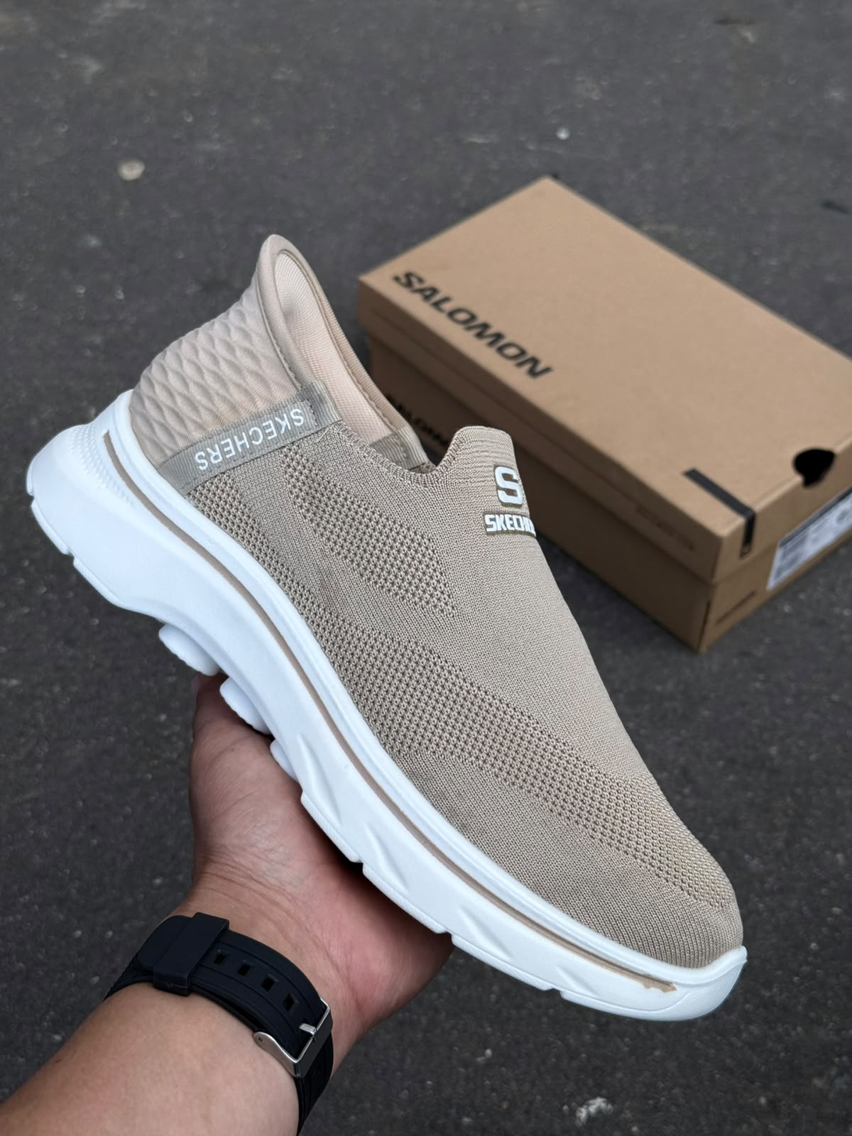 фото Мужские весенние кроссовки Slip-on 550511 оптом с доставкой