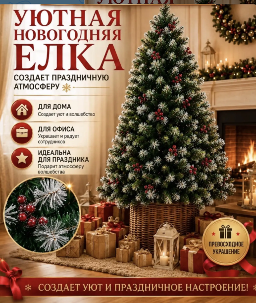 картинка Елка заснеженная 120см от магазина Одежда+