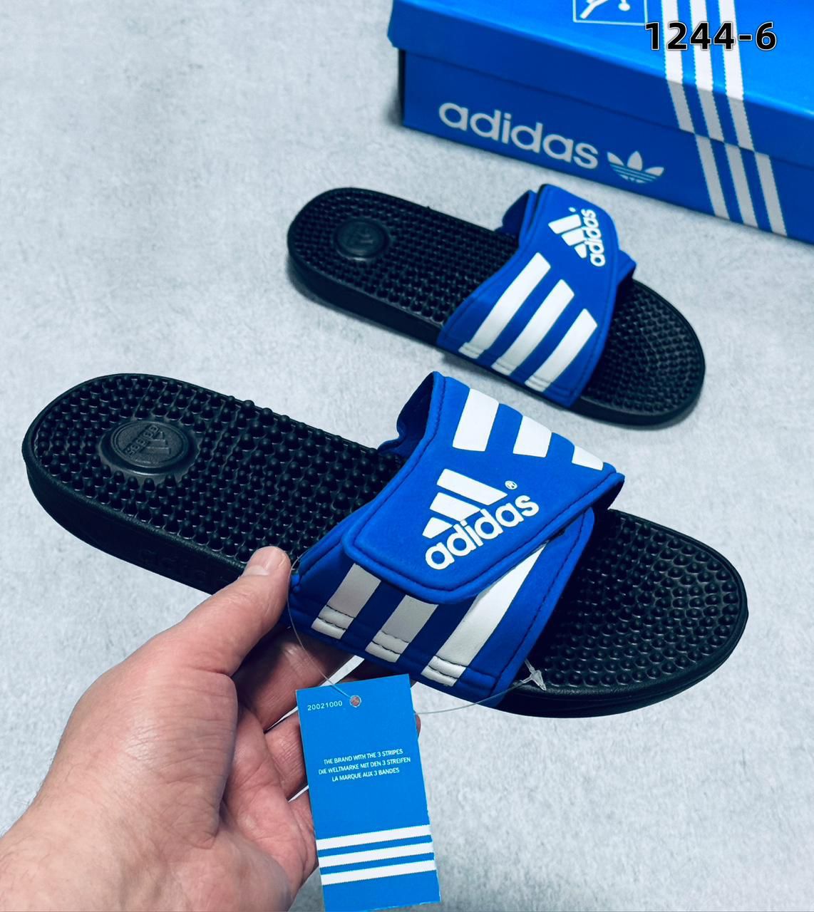 фото женские весенние красные шлепки adidas 803370 оптом