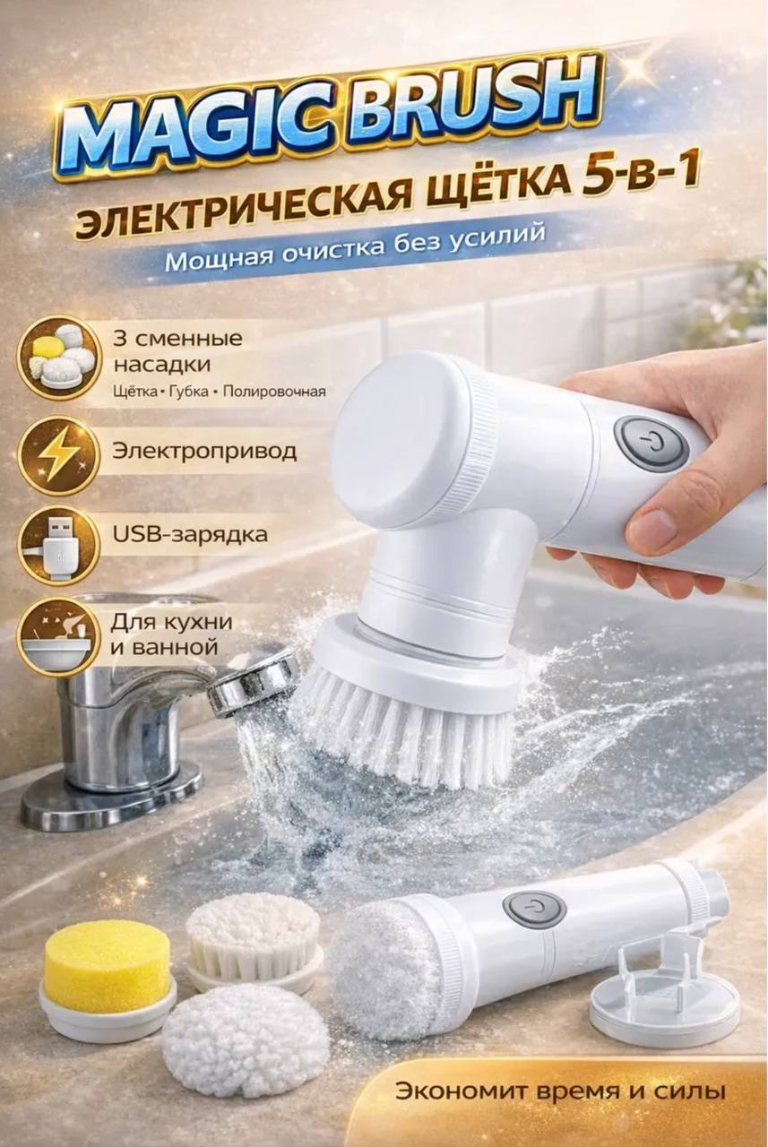 картинка Щетка для уборки дома электрическая 279368 от магазина Одежда+