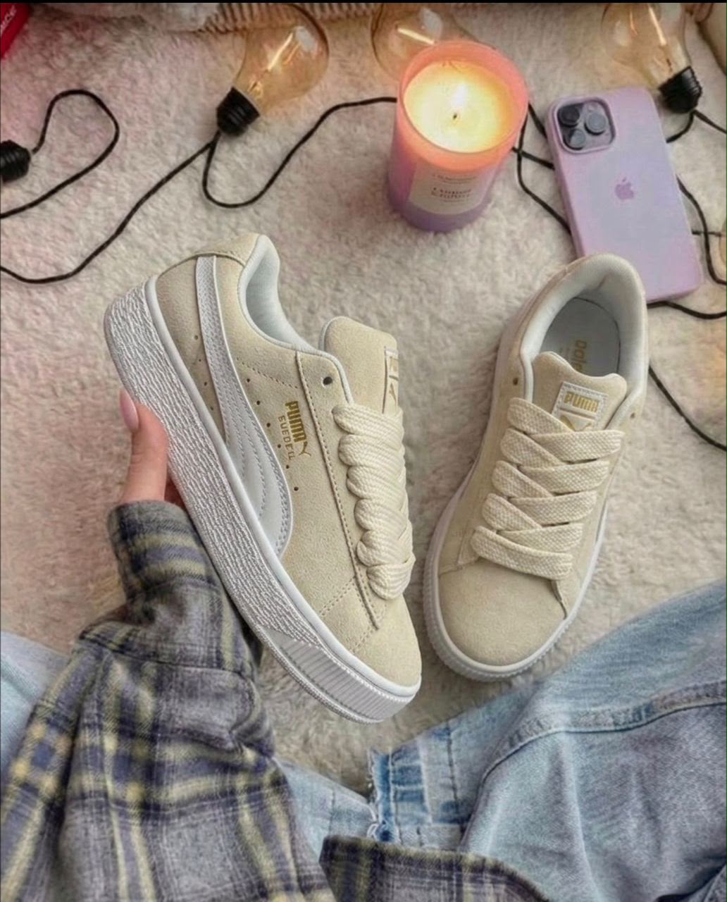 фото женские розовые кроссовки puma 999738 оптом