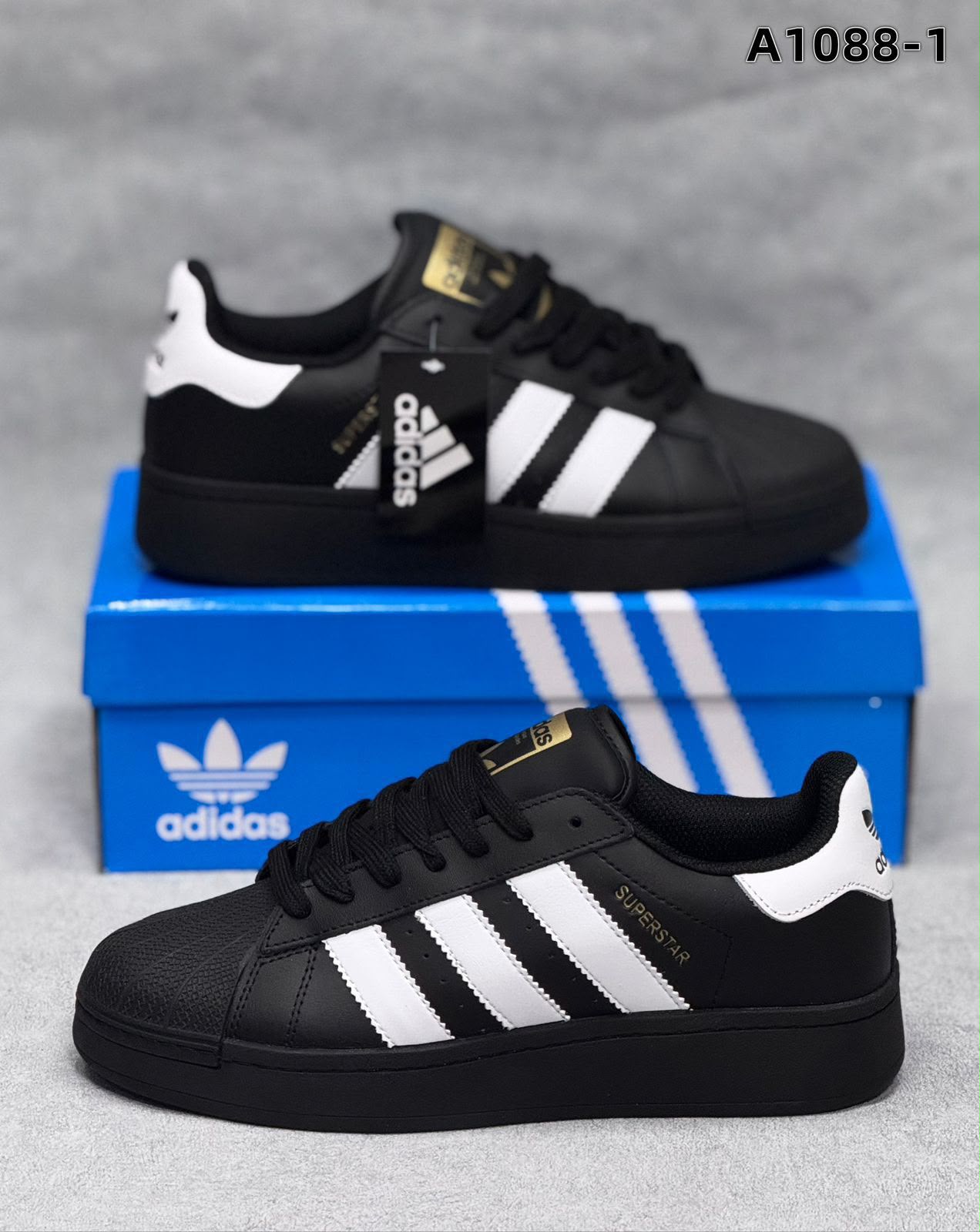 фото Мужские весенние кроссовки Adidas Superstar 464760 оптом с доставкой