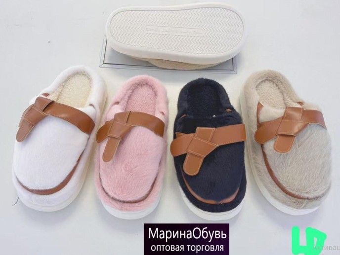 фото зимние женские домашние тапочки оптом