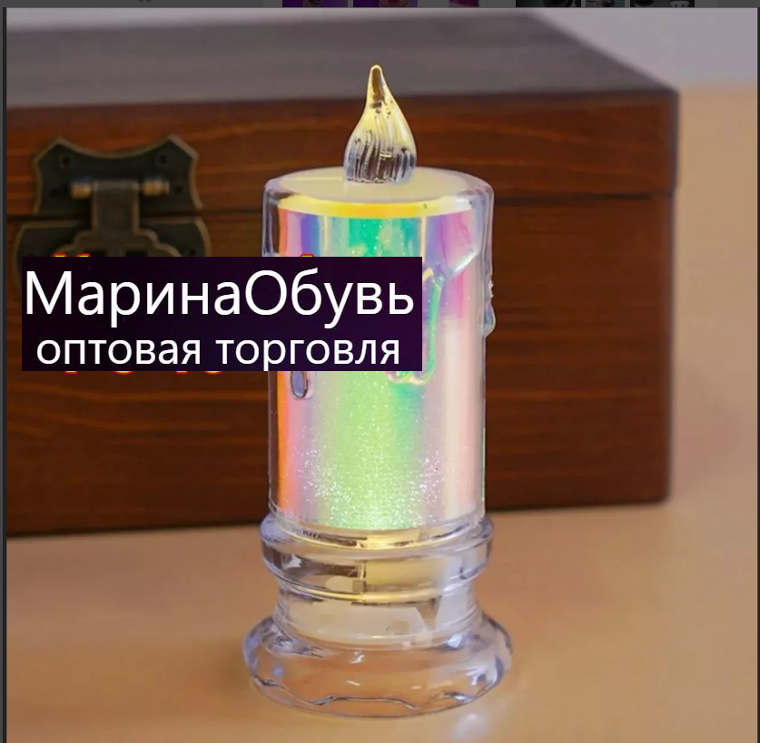 картинка Ночник свеча хамелеон 14 см от магазина Одежда+