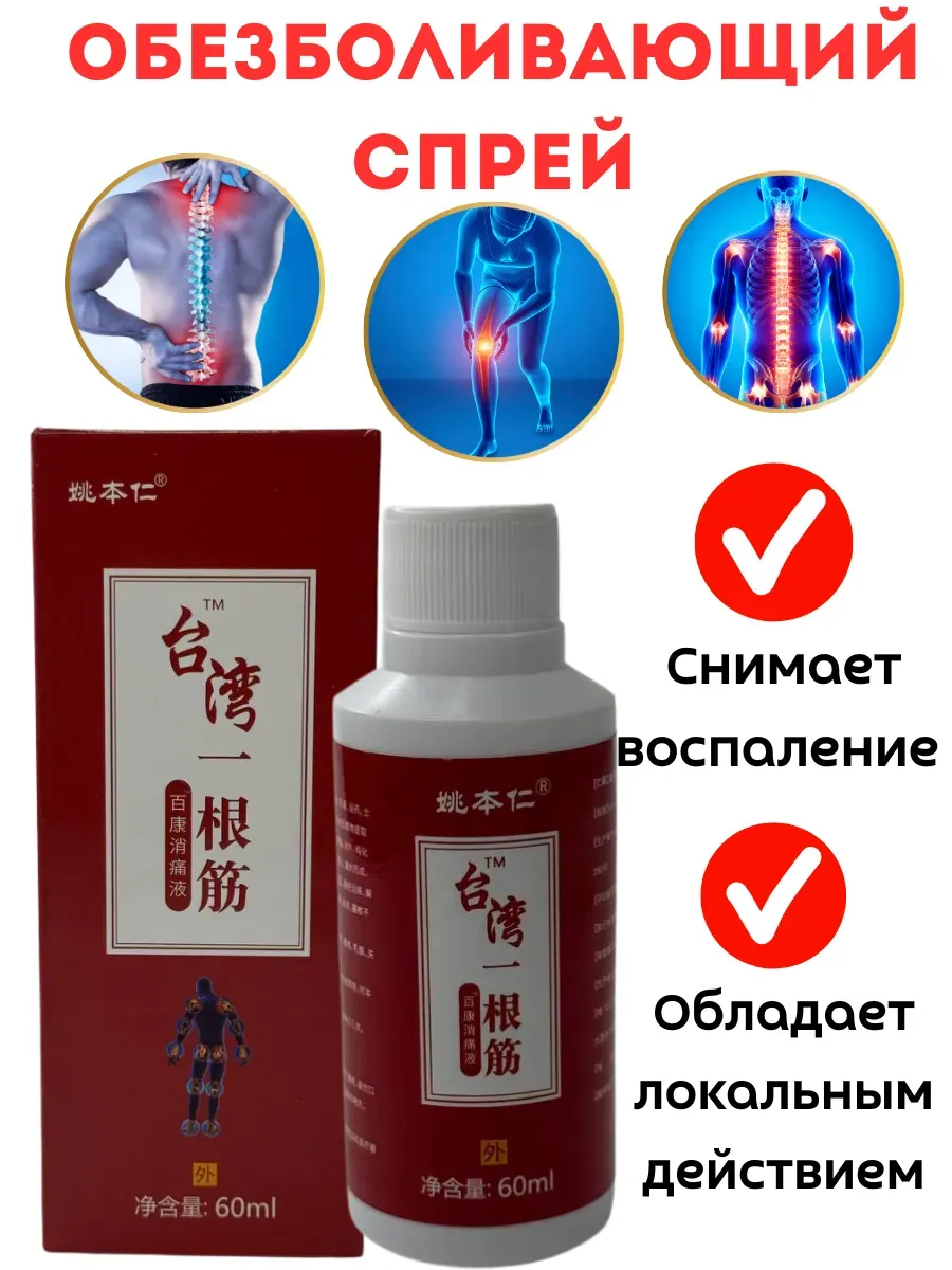 картинка Спрей обезболивающий универсальный от магазина Одежда+