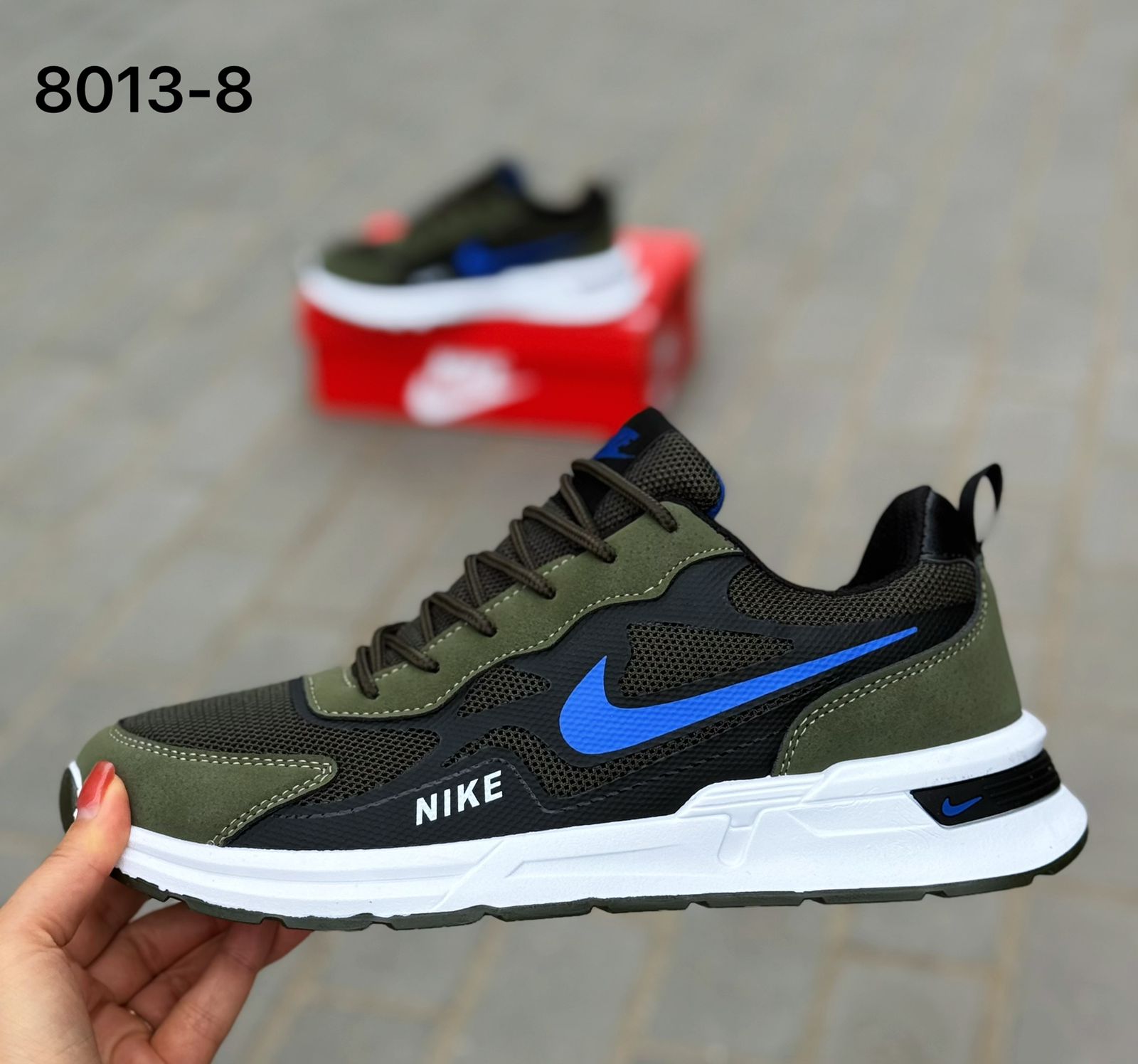фото мужские кроссовки nike с комбинированным верхом 545512 оптом