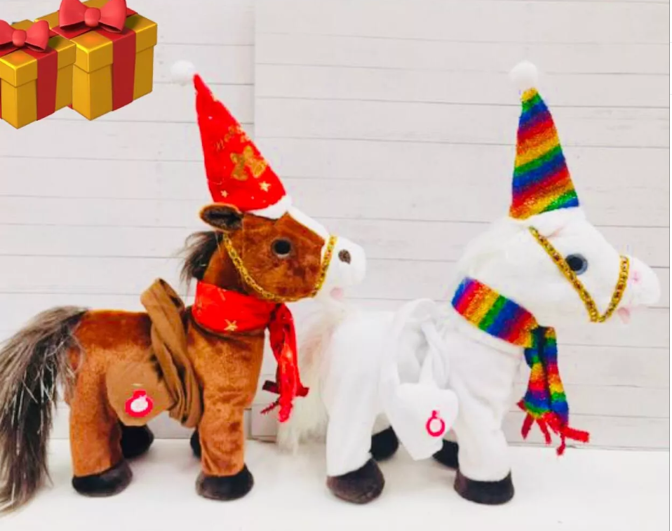 картинка Мягкая игрушка музыкальная "Лошадь" символ года 30 см от магазина Одежда+