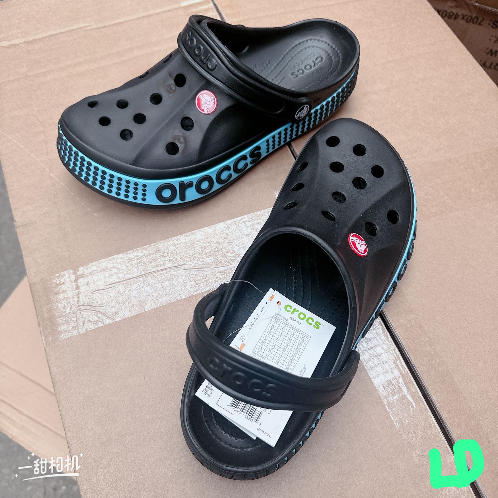 фото Мужские летние черные Crocs 551005 оптом в Москве