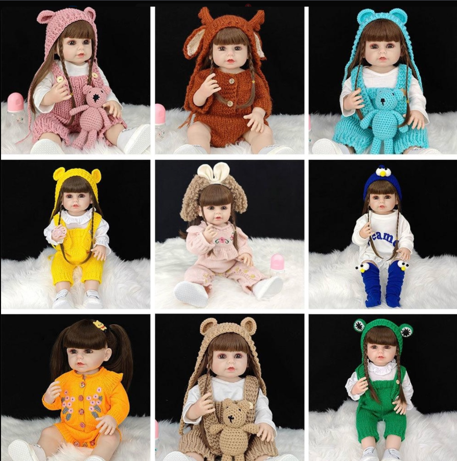 картинка Кукла-реборн в комбинезоне 60см без выбора от магазина Одежда+