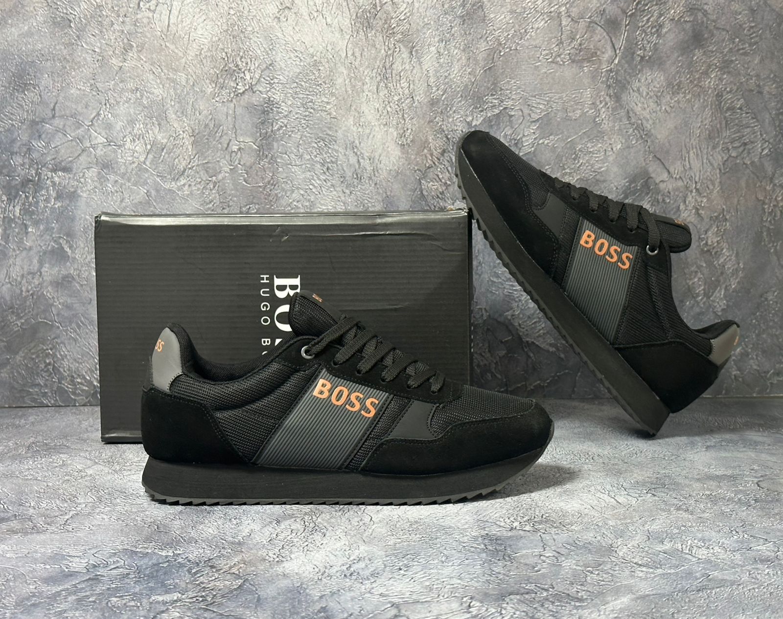 фото мужские осенние кроссовки hugo boss 243390 оптом