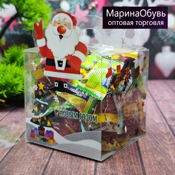 картинка Конфетные коробки на Новый год 9см*9см*9см от магазина Одежда+
