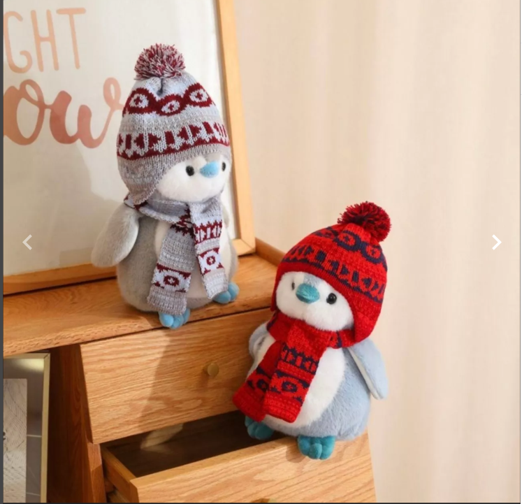 картинка Мягкая игрушка "Пингвин в шапке и шарфе" 23 см от магазина Одежда+