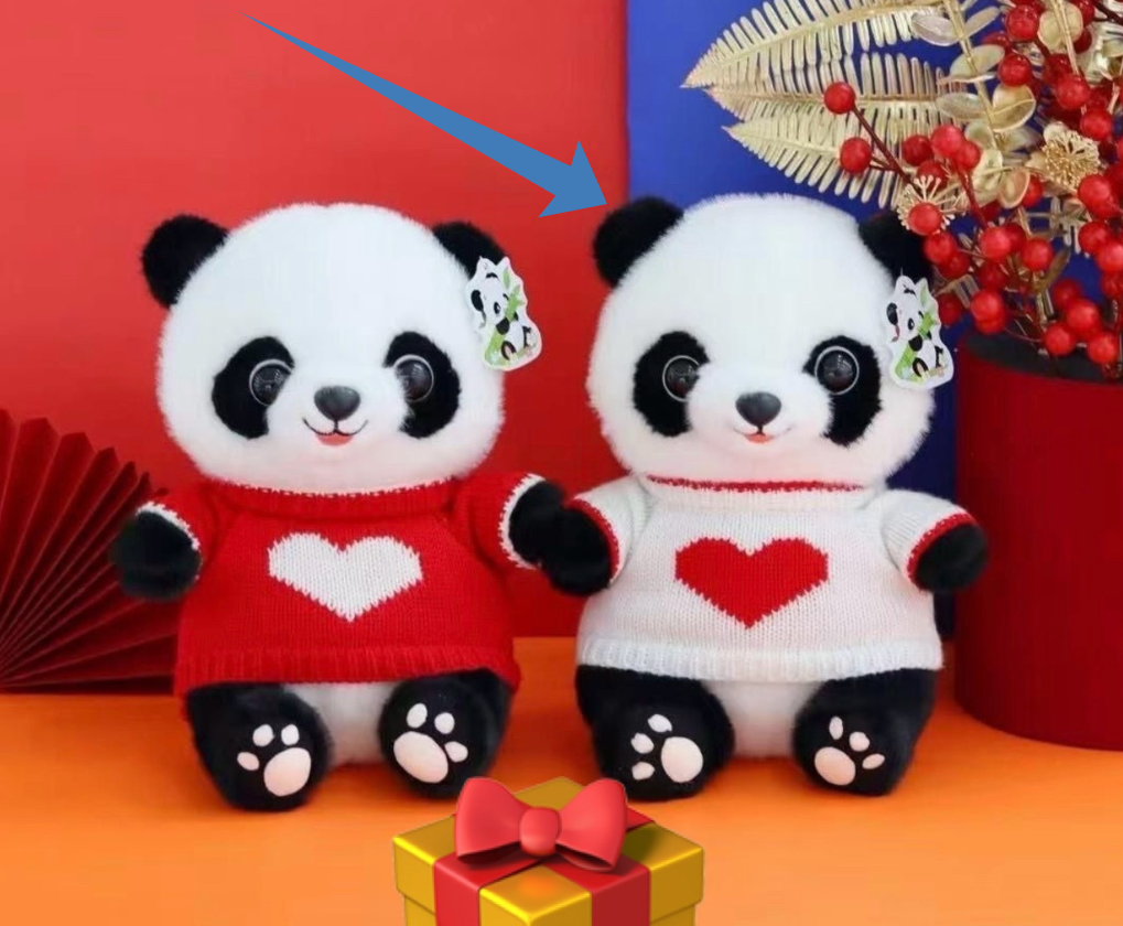 картинка Игрушка Панда в кофте 25см от магазина Одежда+