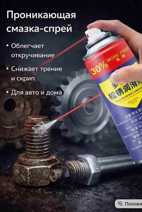 картинка Спрей смазка для метала от магазина Одежда+