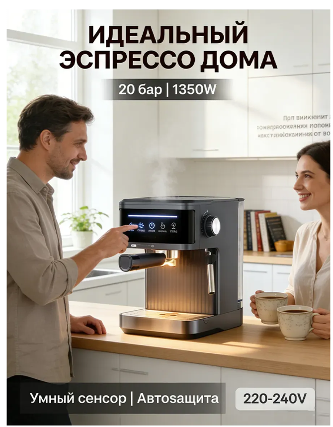 картинка Кофемашина рожковая от магазина Одежда+