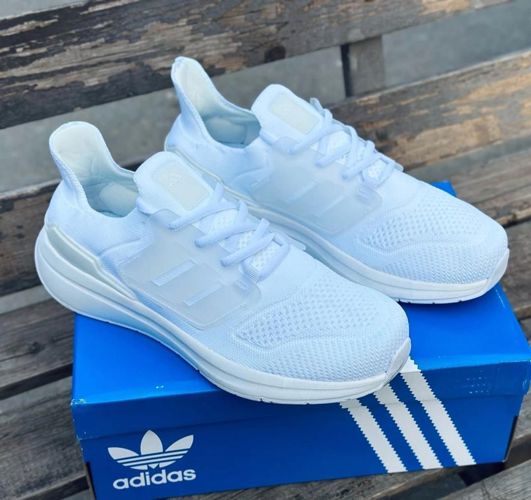 фото Мужские белые кроссовки Adidas 431087 оптом с доставкой