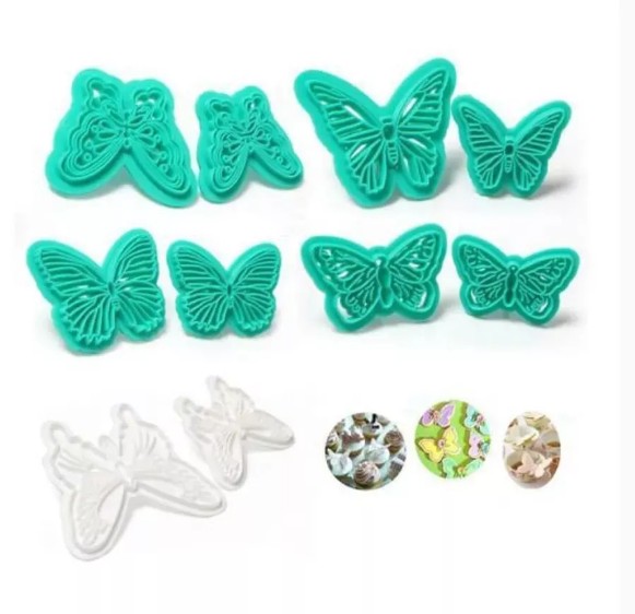 фото кондитерский набор плунжеров для мастики и теста 4 бабочки оптом