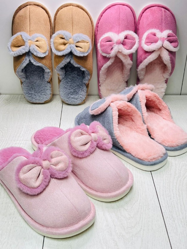 фото зимние женские домашние тапочки оптом