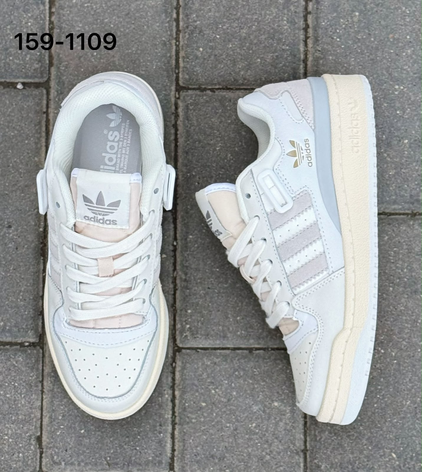 фото женские белые кроссовки adidas 343913 оптом