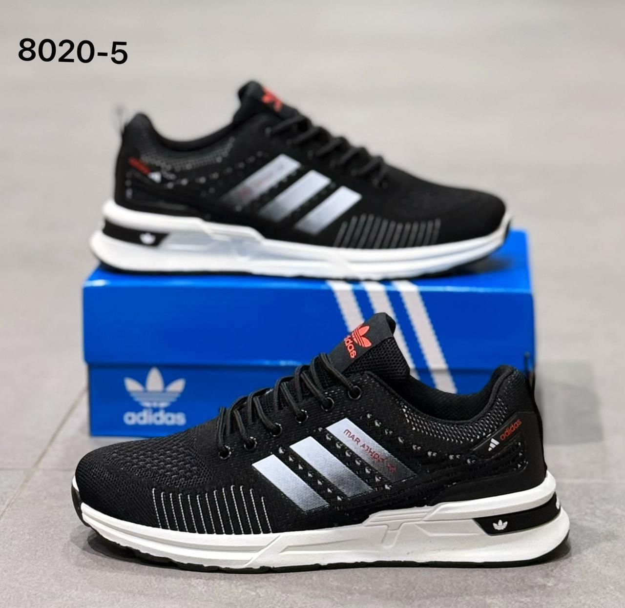 фото мужские черные кроссовки adidas 971642 оптом
