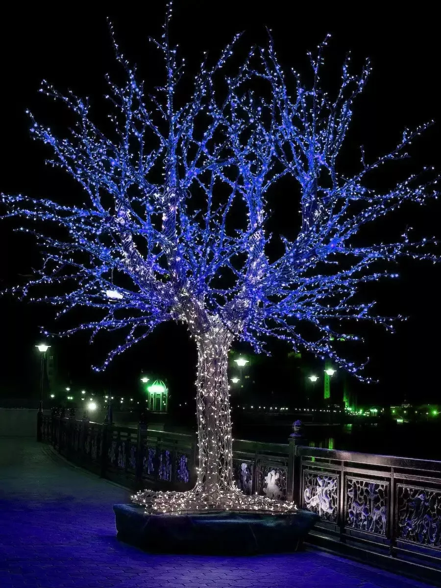 картинка Гирлянда уличная синяя 50 метров на катушке от магазина Одежда+