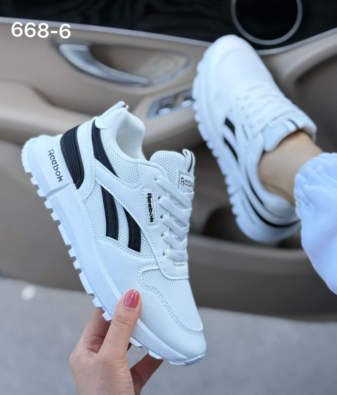фото женские черные кроссовки reebok 331848 оптом