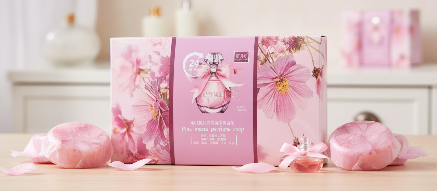картинка Парфюмированное мыло Pink meets perfume soap — нежный цветочный аромат и деликатный уход в одном бруске от магазина Одежда+