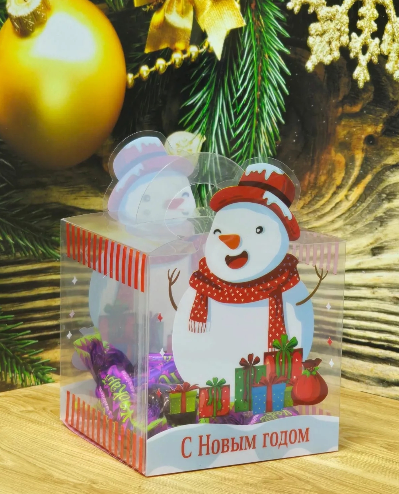 картинка Новогодние пакеты размер: 9x9x13 см от магазина Одежда+