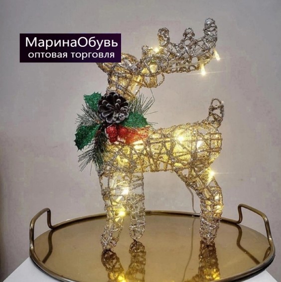 картинка Новогоднее украшение олень 60см от магазина Одежда+