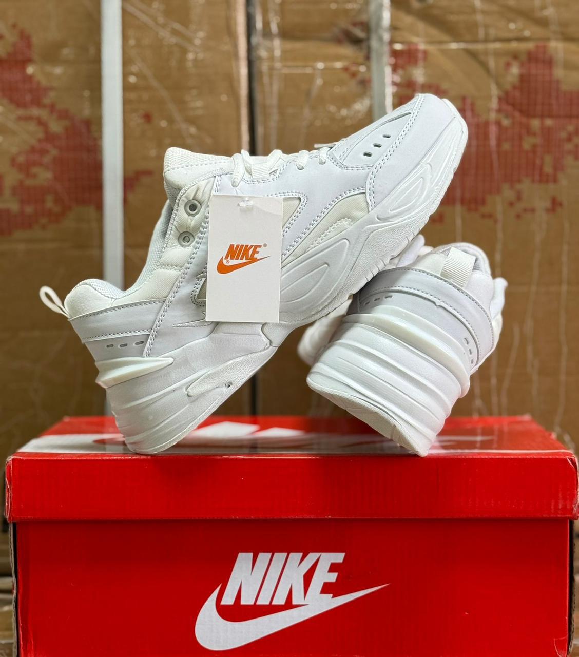 фото Мужские белые кроссовки Nike 421599 оптом с доставкой