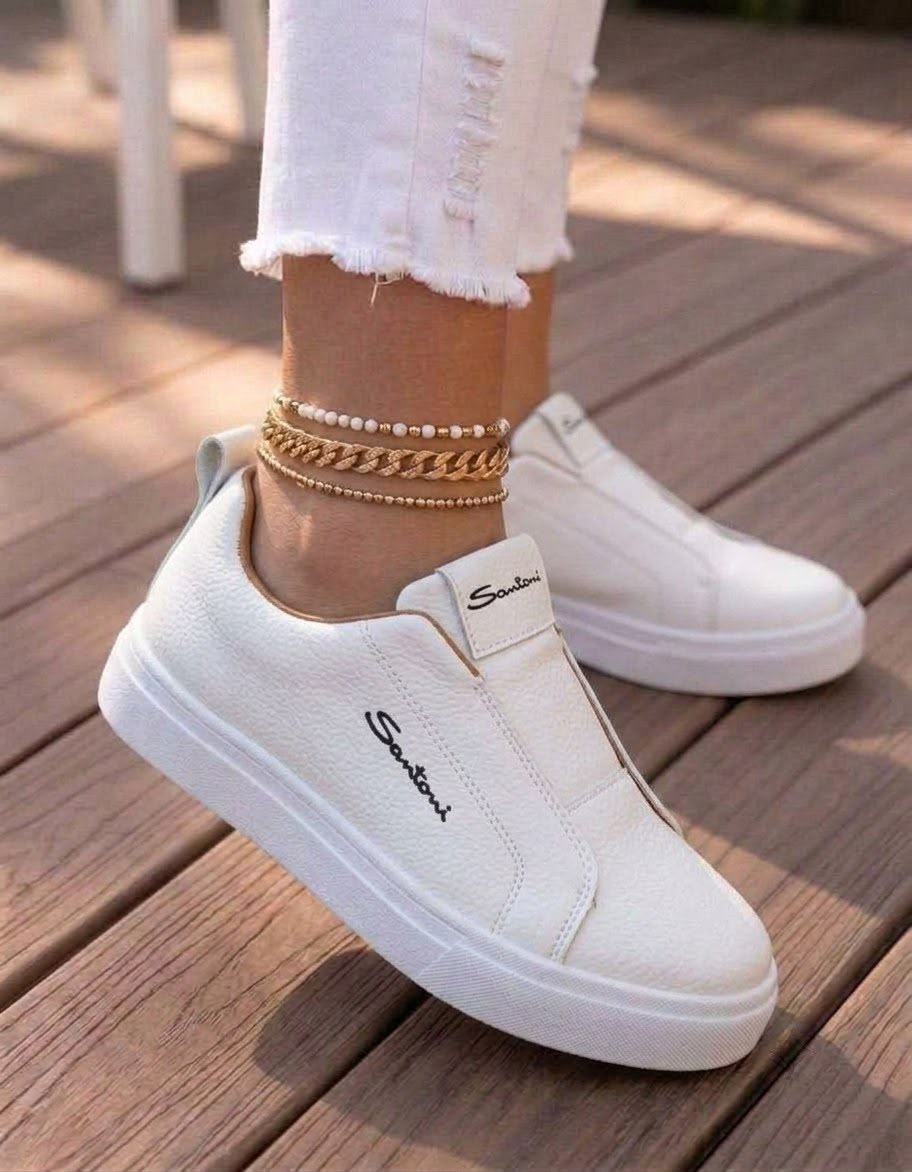 фото женские весенние кеды slip-on на белой подошве 489821 оптом