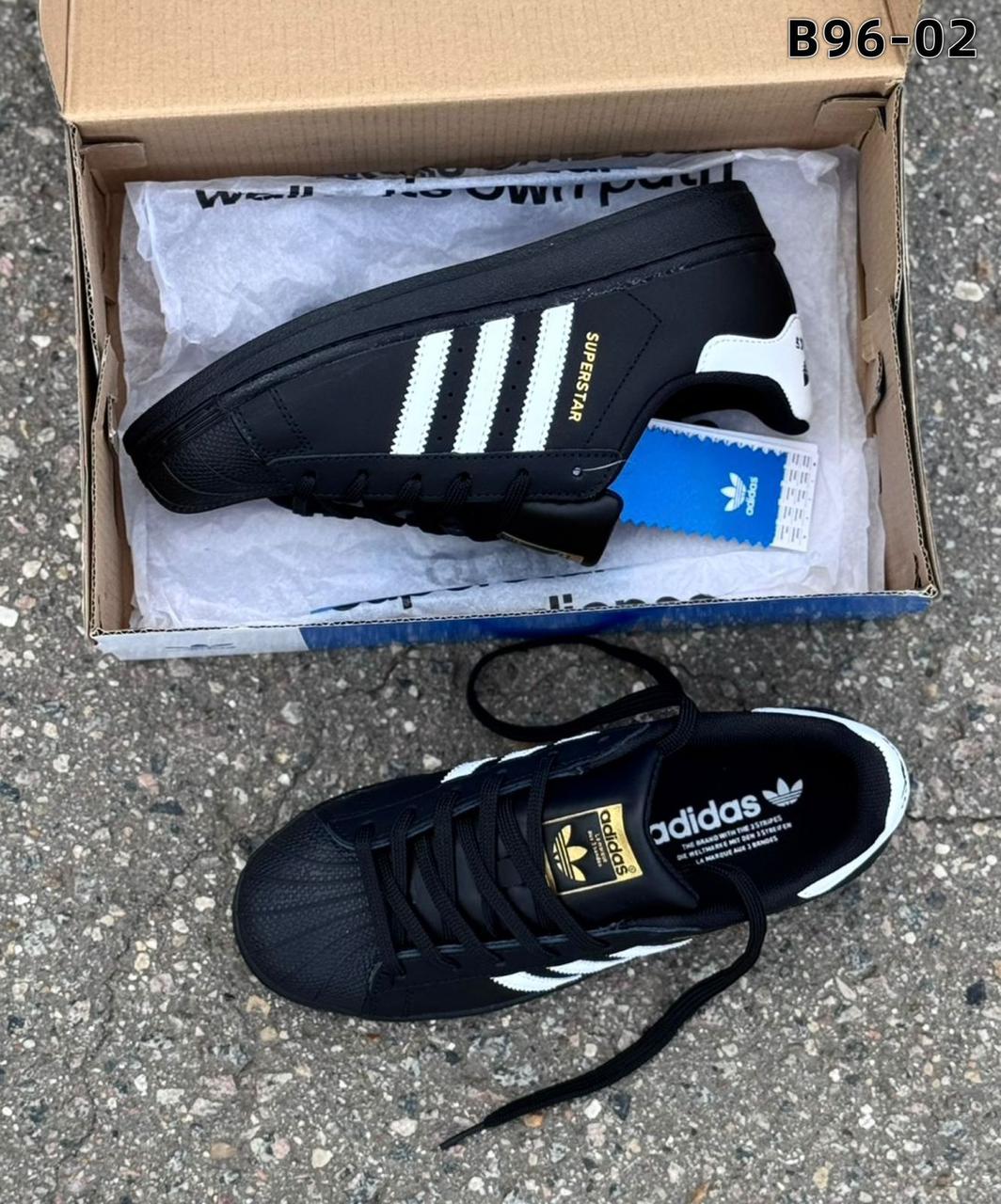 фото мужские черные кроссовки adidas superstar 799691 оптом