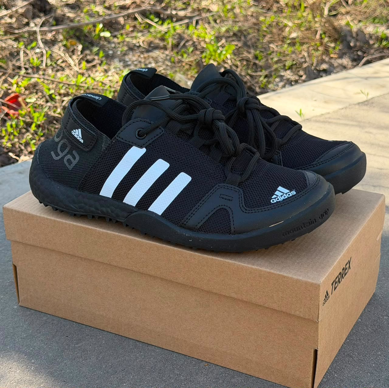 фото мужские черные кроссовки adidas 596340 оптом