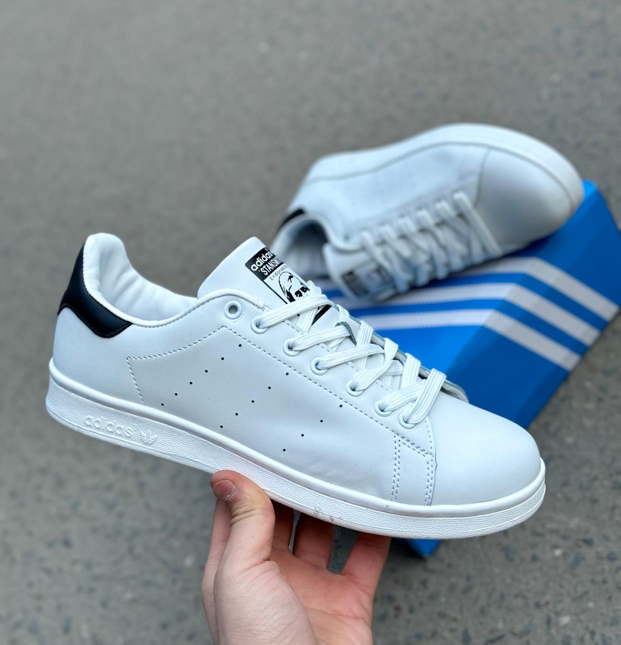 фото Мужские белые кроссовки Adidas 583321 оптом с доставкой