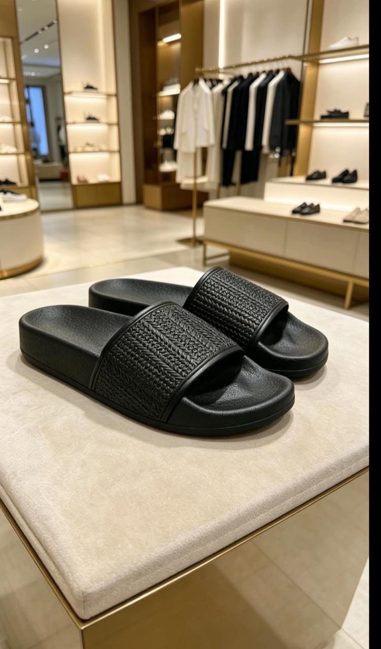 фото женские весенние черные слайдеры 308750 оптом