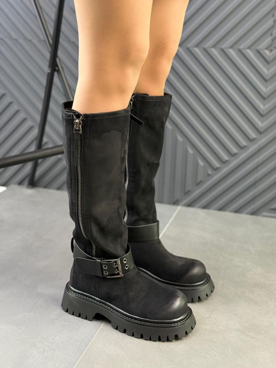 картинка Женские осенние сапоги с buckle 128481 от магазина Одежда+